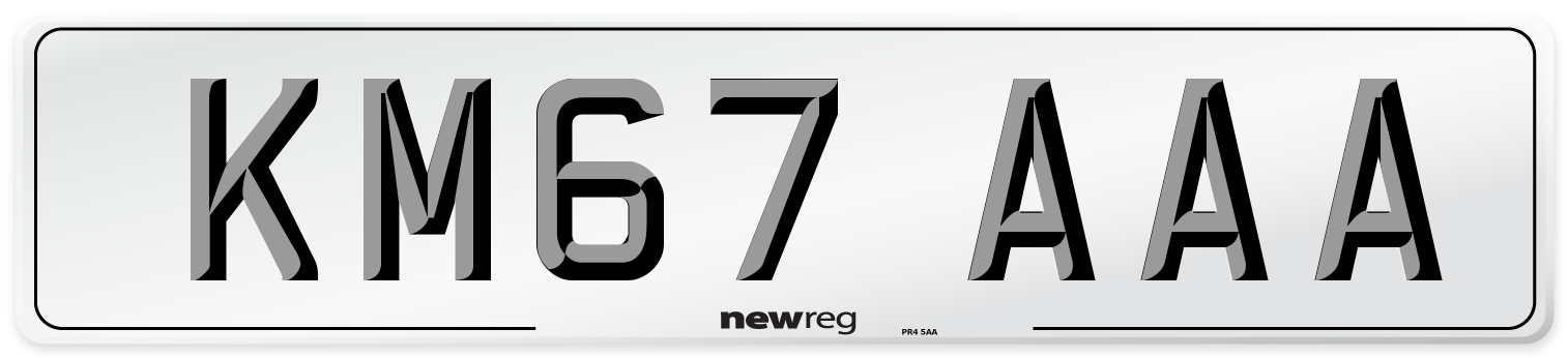 KM67 AAA Number Plate from New Reg
